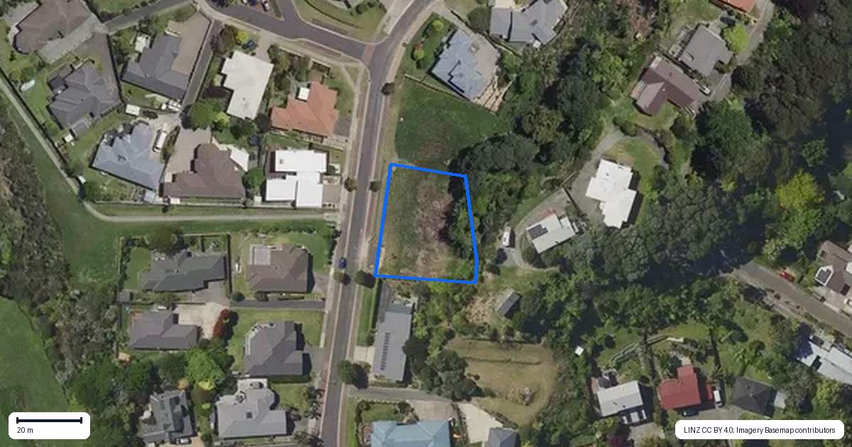 Property context map for 20 The Fairway, Whakatane