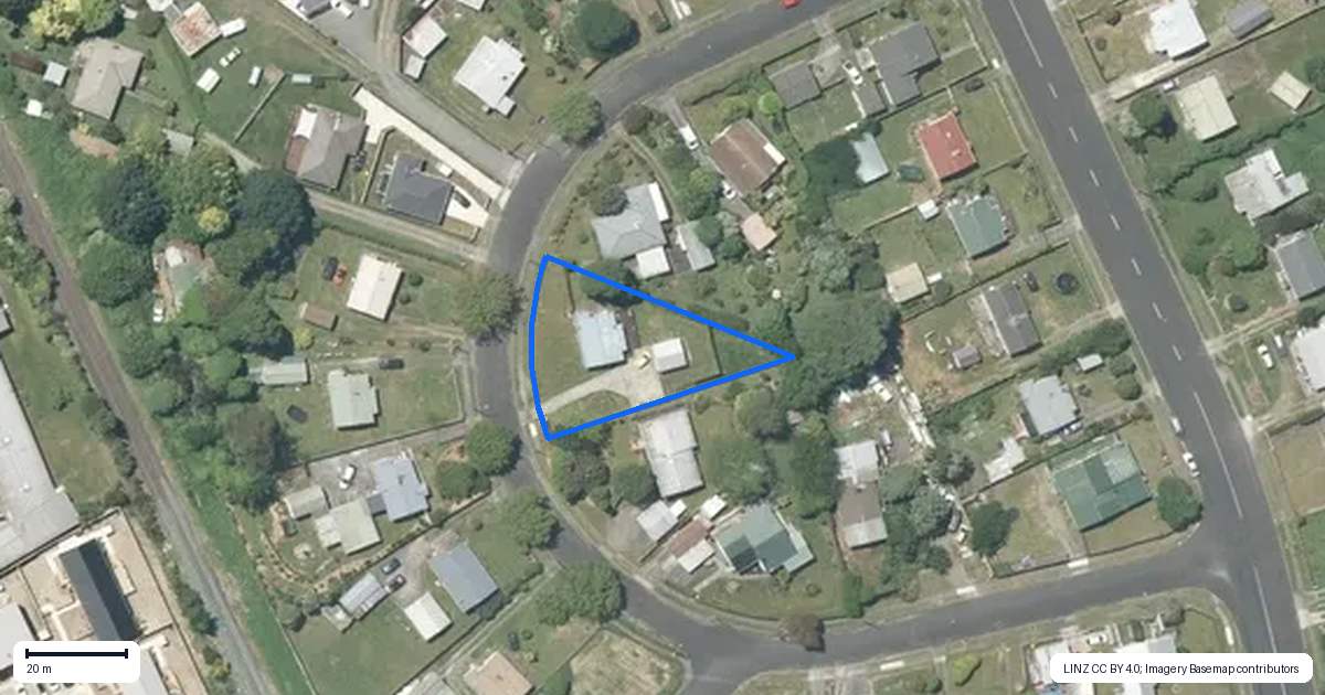 Property context map for 17 Carrington Crescent, Tokoroa
