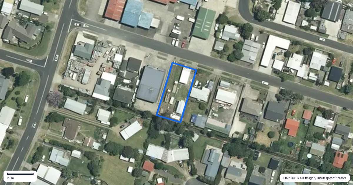 Property context map for 20 Bryce Street, Whitianga