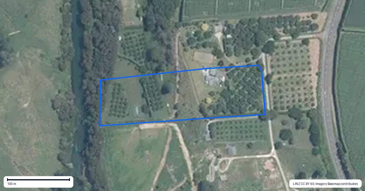 Property context map for 538 State Highway 33, Paengaroa
