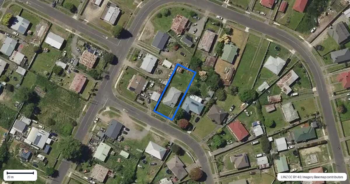 Property context map for 35 Puriri Crescent, Murupara