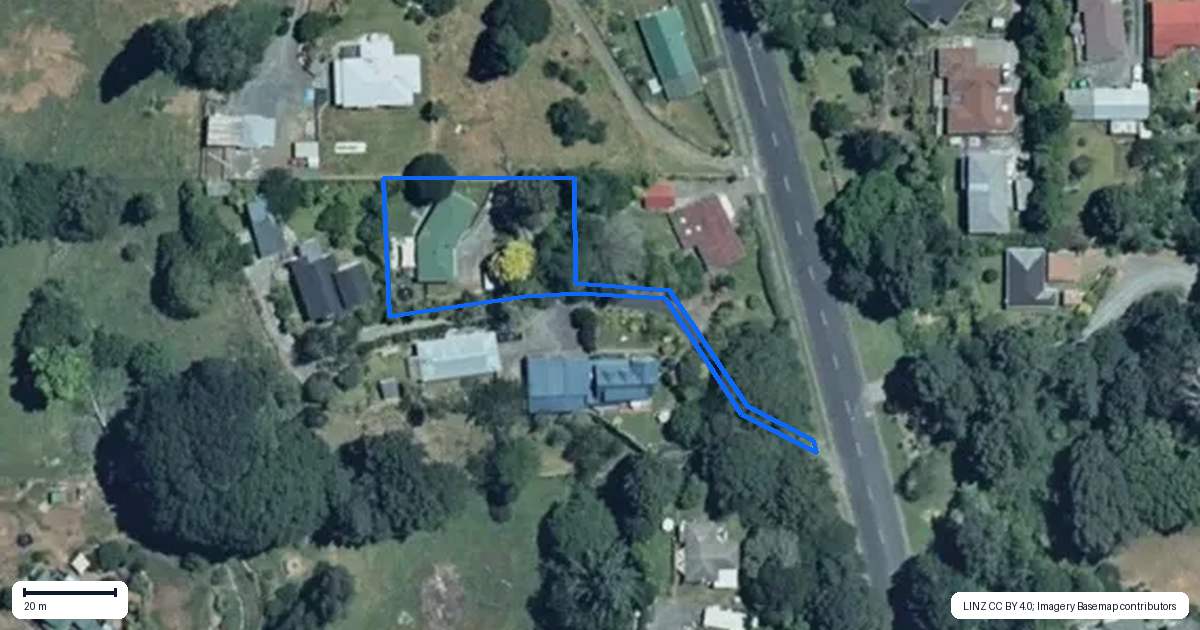 Property context map for 21 East Street, Taumarunui