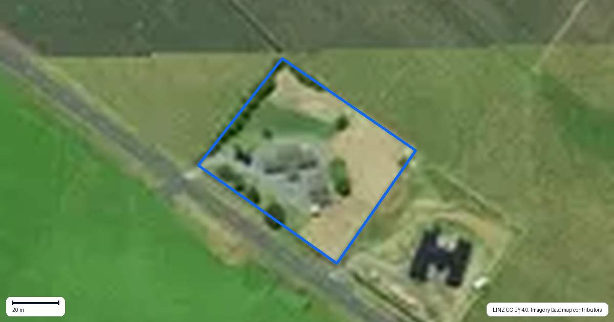 Property context map for 125 Puahue Road, Te Awamutu