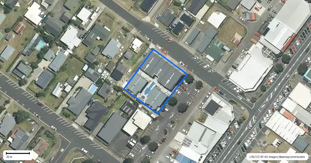 Property context map for 1G/105 Aickin Road, Whangamata