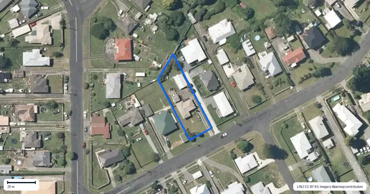 Property context map for 27 Bent Street, Putaruru