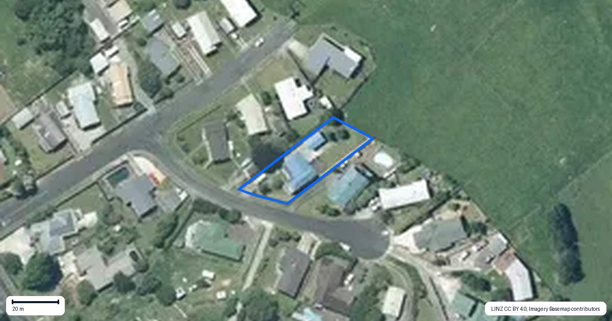 Property context map for 3 Taruna Place, Te Kuiti
