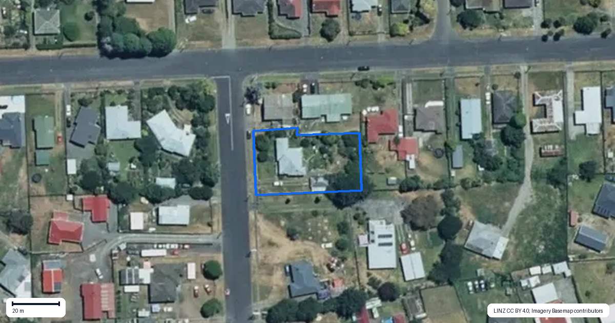 Property context map for 6 Porou Street, Taumarunui