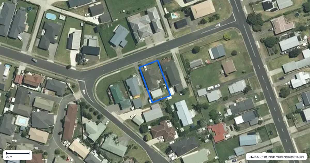 Property context map for 9 Park Lane, Whitianga