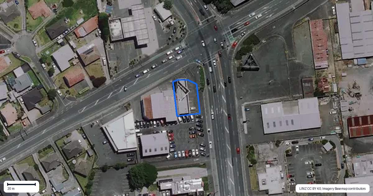 Property context map for 43 Massey Street, Frankton, Hamilton