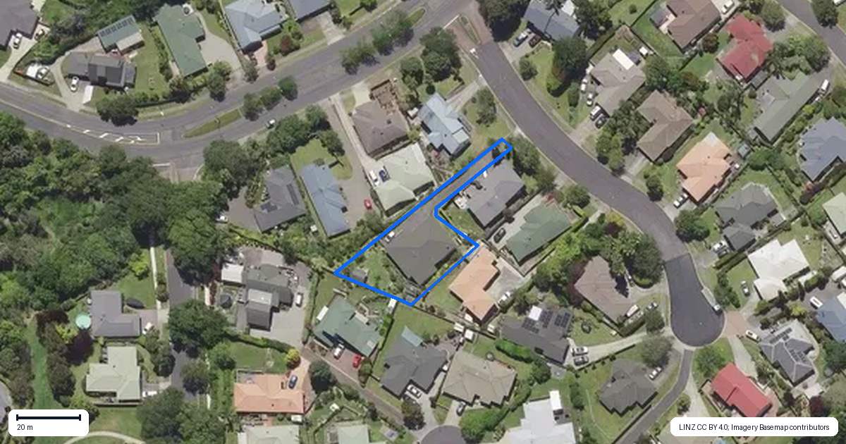 Property context map for 6A Taramea Rise, Pyes Pa, Tauranga