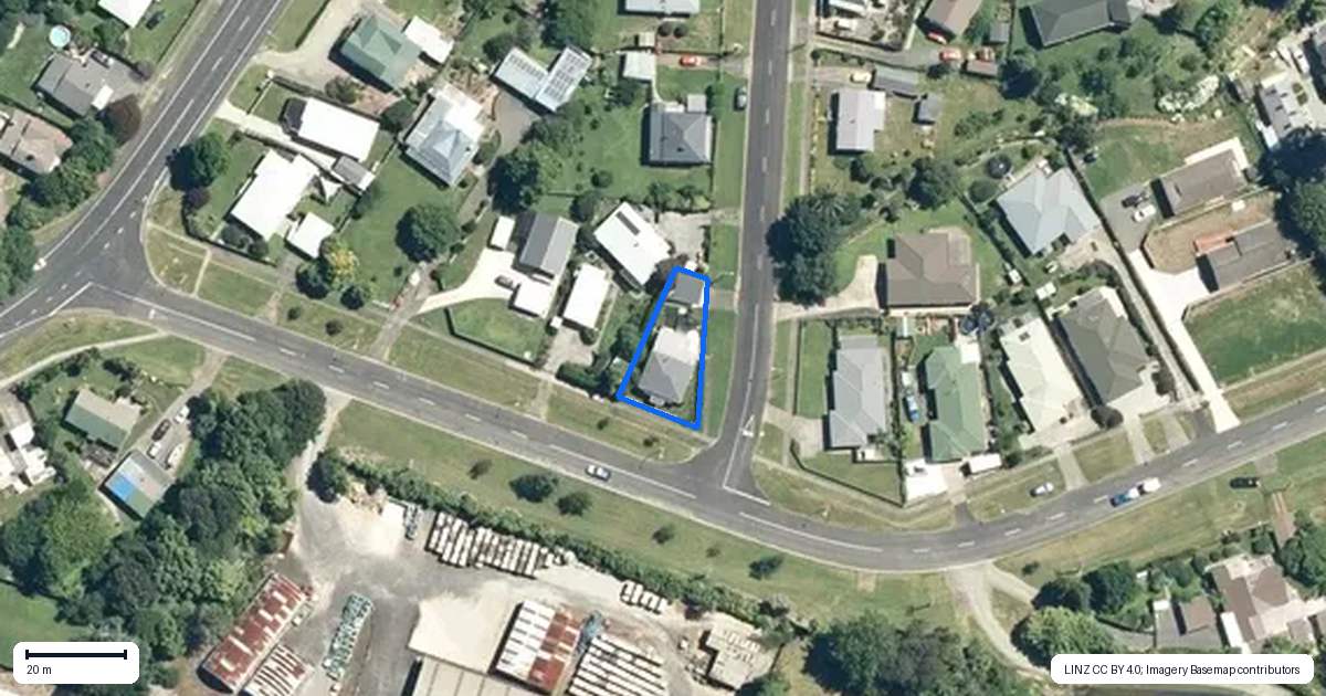 Property context map for 1 Gladstone Road, Waihi