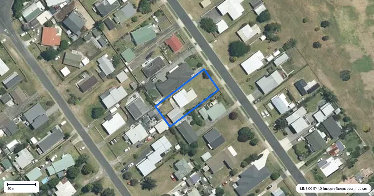 Property context map for 109 Kiwi Road, Whangamata