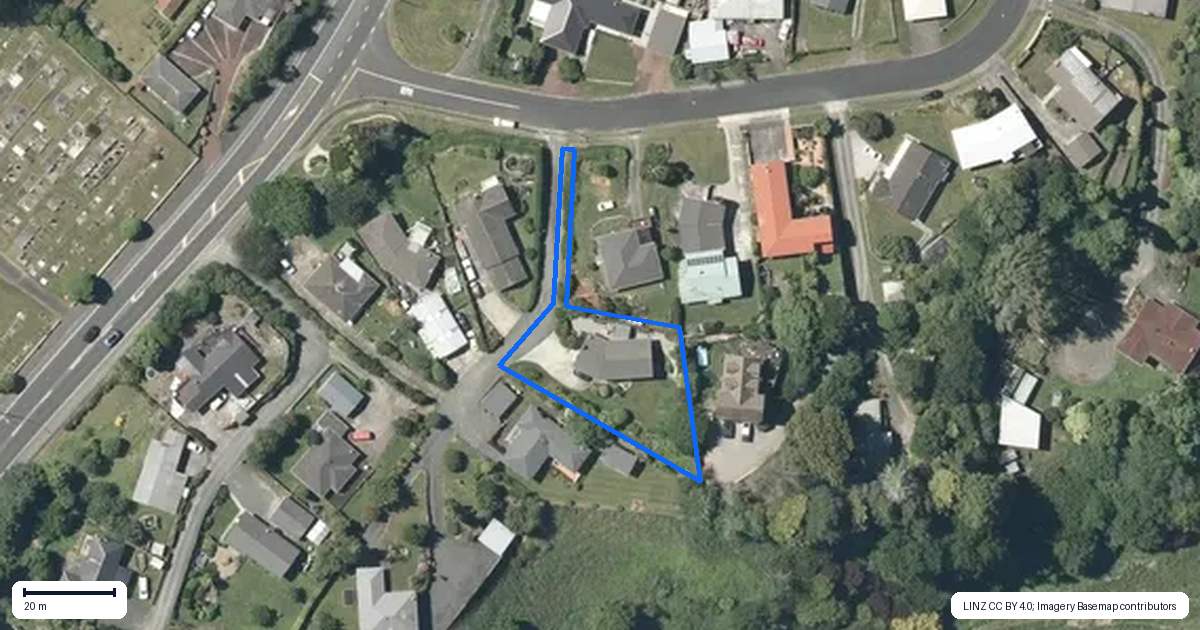 Property context map for 7 Russell Terrace, Putaruru