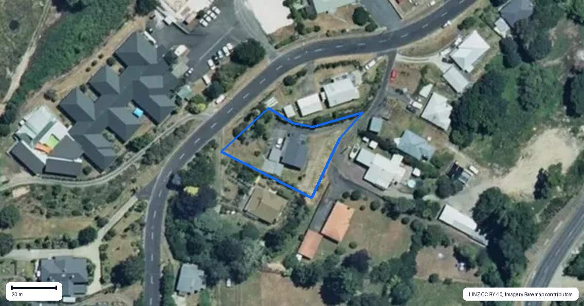 Property context map for 55 Ward Street, Taumarunui