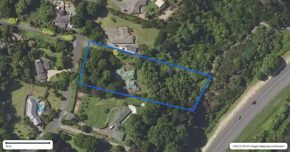 Property context map for 66 Westridge Drive, Tauriko, Tauranga