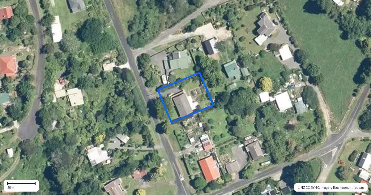 Property context map for 57 Victoria Street, Waikino, Waihi