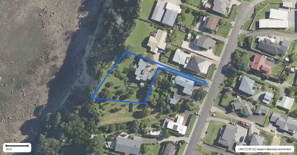 Property context map for 134 Town Point Road, Maketu