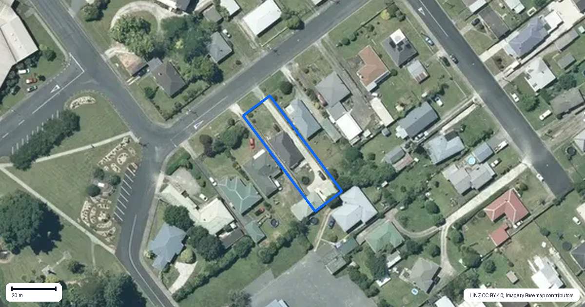 Property context map for 4 Anzac Street, Te Kuiti