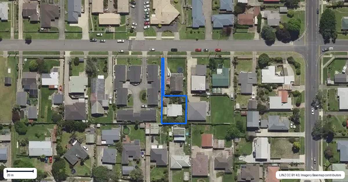 Property context map for 53A Pohutu Street, Whakatane