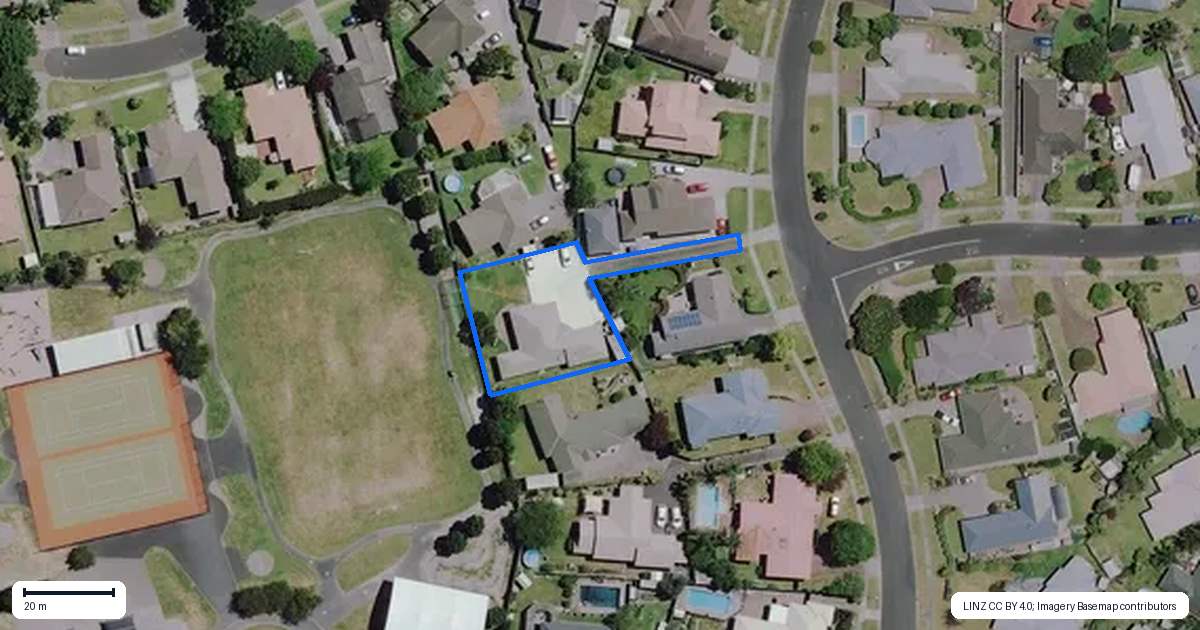 Property context map for 25 Spinnaker Drive, Flagstaff, Hamilton