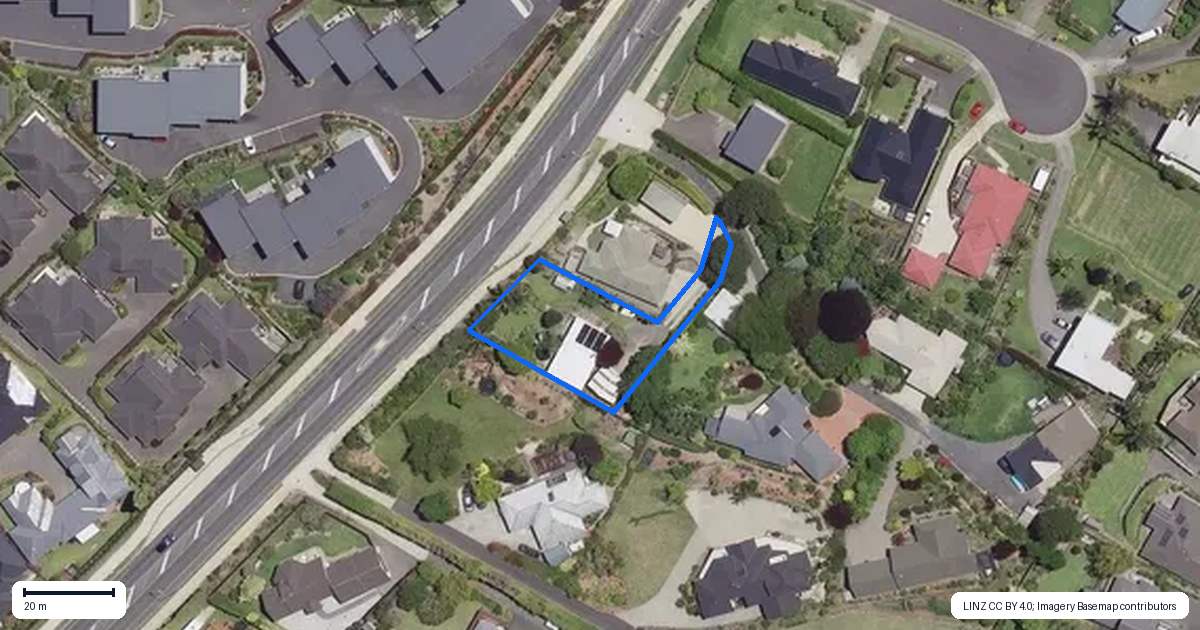 Property context map for 181B Omokoroa Road, Omokoroa