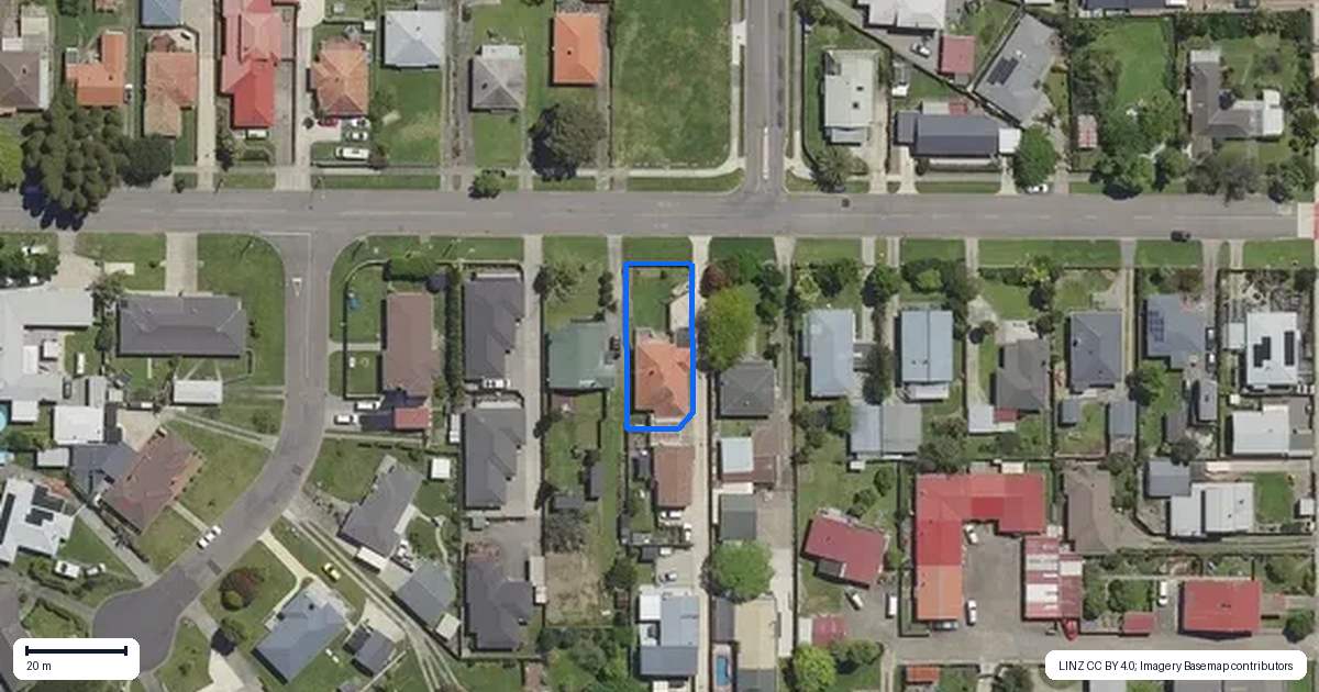 Property context map for 35 Salonika Street, Whakatane
