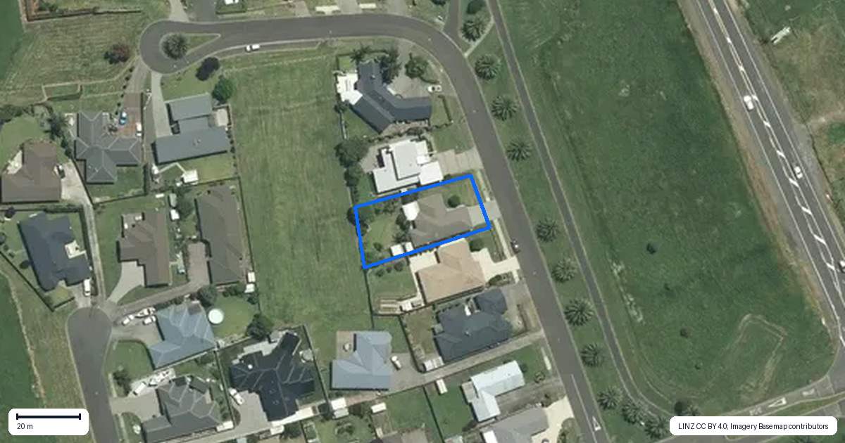 Property context map for 11 Crawford Drive, Thames