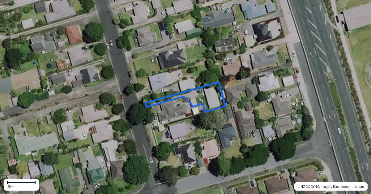 Property context map for 64A Fox Street, Hamilton East, Hamilton