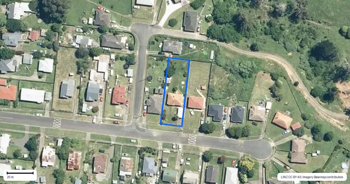 Property context map for 26 Porritt Street, Paeroa