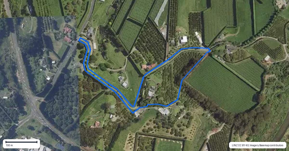 Property context map for 24B Pahoia Road, Whakamarama
