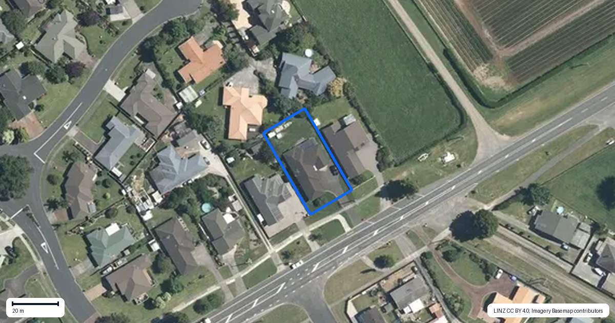 Property context map for 54 Tower Road, Matamata