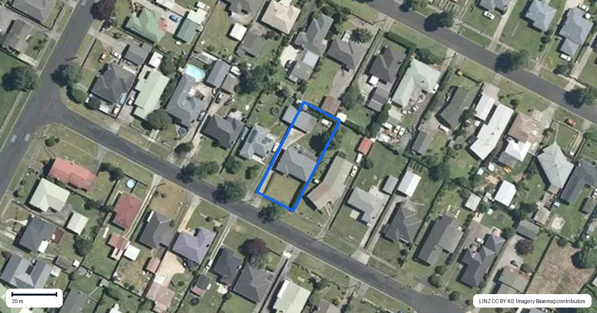 Property context map for 8 Bedford Crescent, Matamata