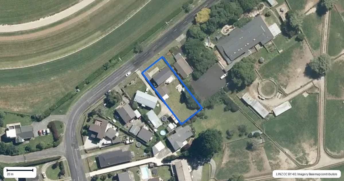 Property context map for 482 Racecourse Road, Te Awamutu