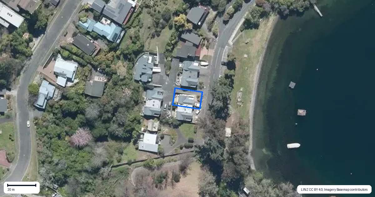 Property context map for 1/876 Acacia Bay Road, Acacia Bay, Taupo