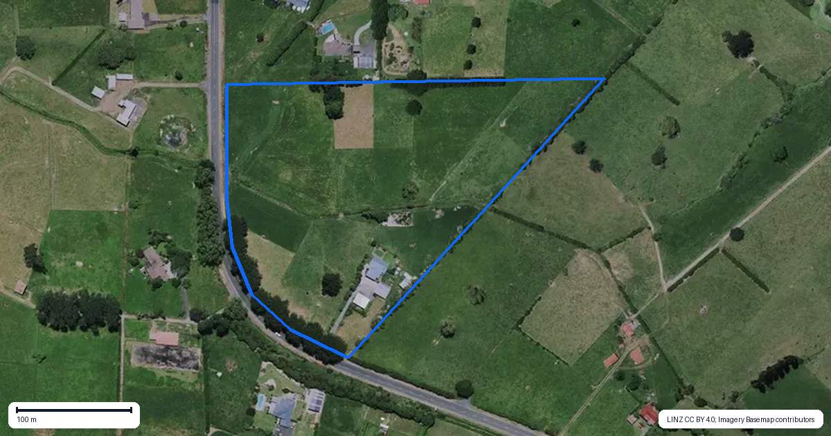 Property context map for 745 Ngaruawahia Road, Te Kowhai, Hamilton