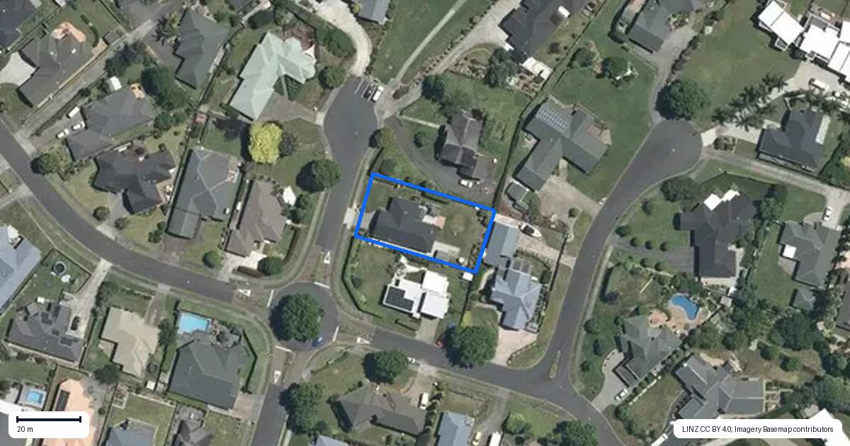 Property context map for 20 Holmwood Park Drive, Morrinsville
