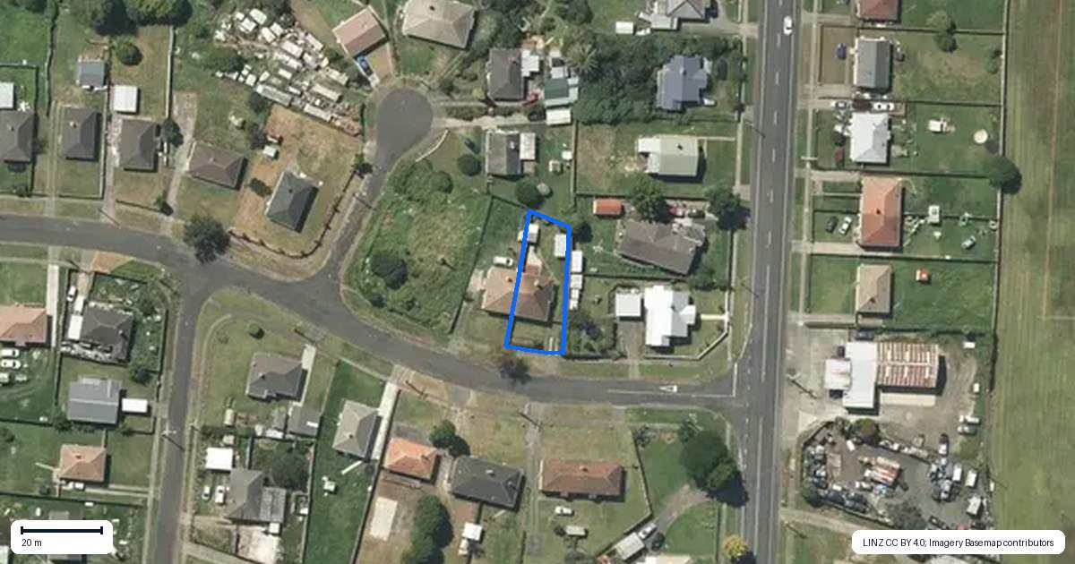 Property context map for 6A Webb Street, Huntly