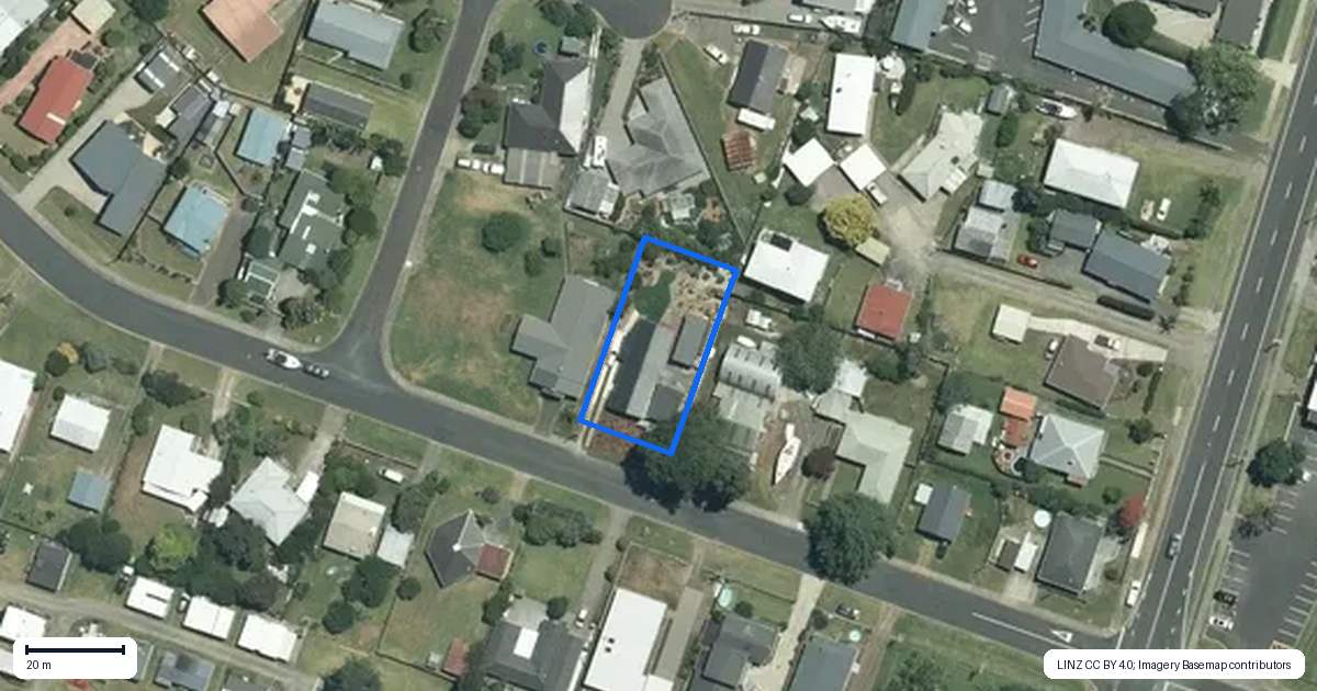 Property context map for 5 Dundas Street, Whitianga