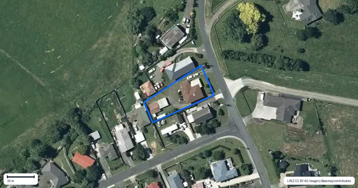 Property context map for 11 Blucks Road, Otorohanga