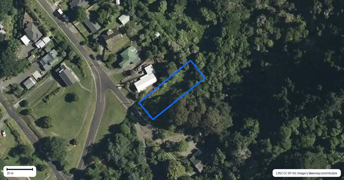 Property context map for 2 Kotuku Street, Te Aroha