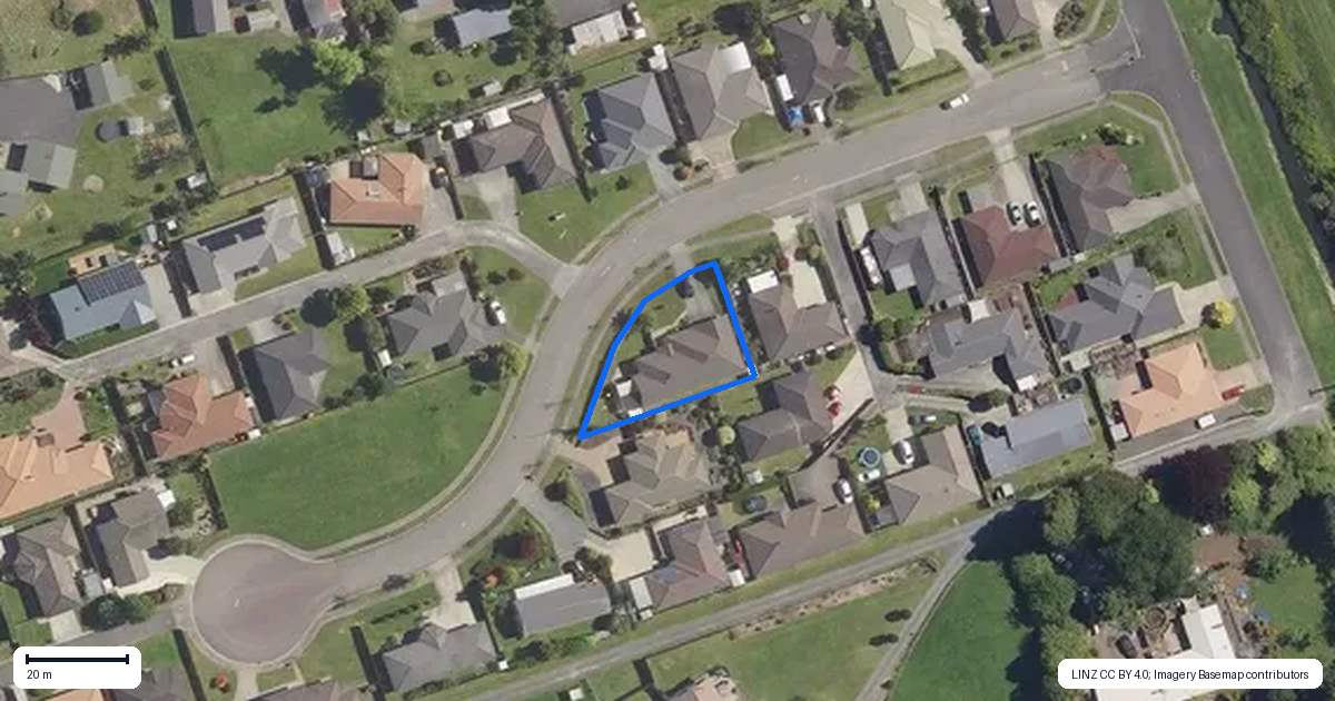 Property context map for 20 Kauae Place, Ngongotaha, Rotorua