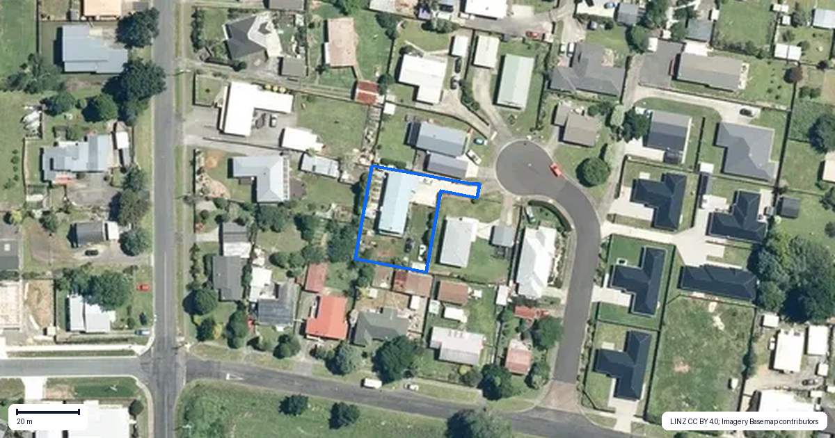 Property context map for 7 Carrick Robertson Place, Waihi