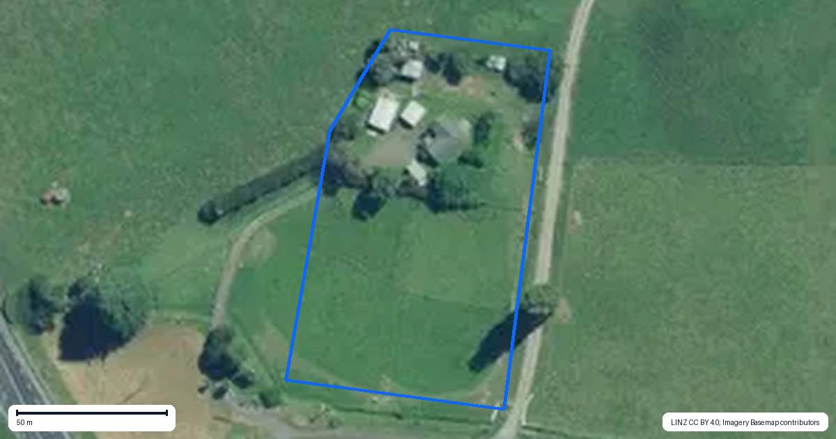 Property context map for 5 Tapapa Road, Tapapa, Tirau