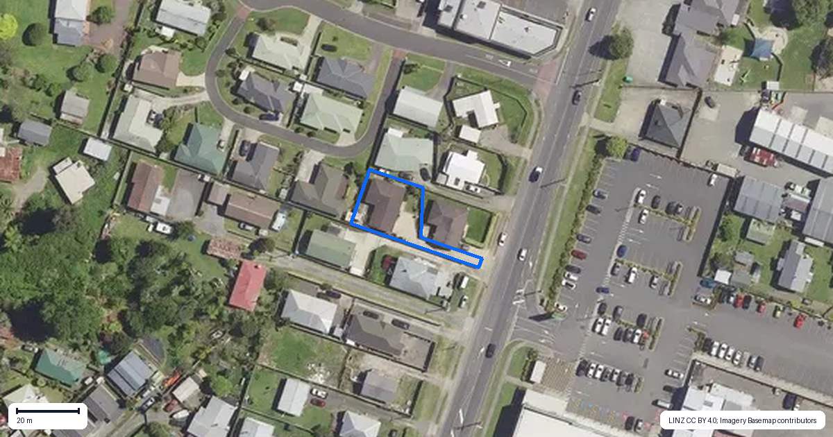 Property context map for 124B Main Road, Katikati