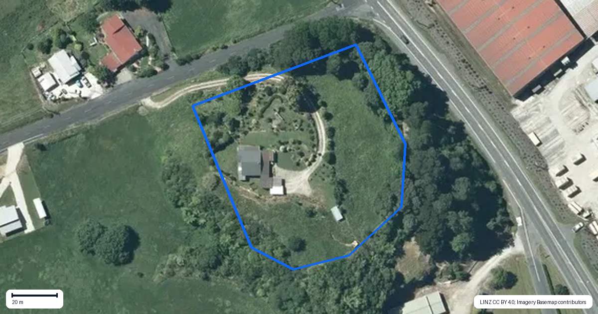 Property context map for 11 Gadsby Road, Te Kuiti