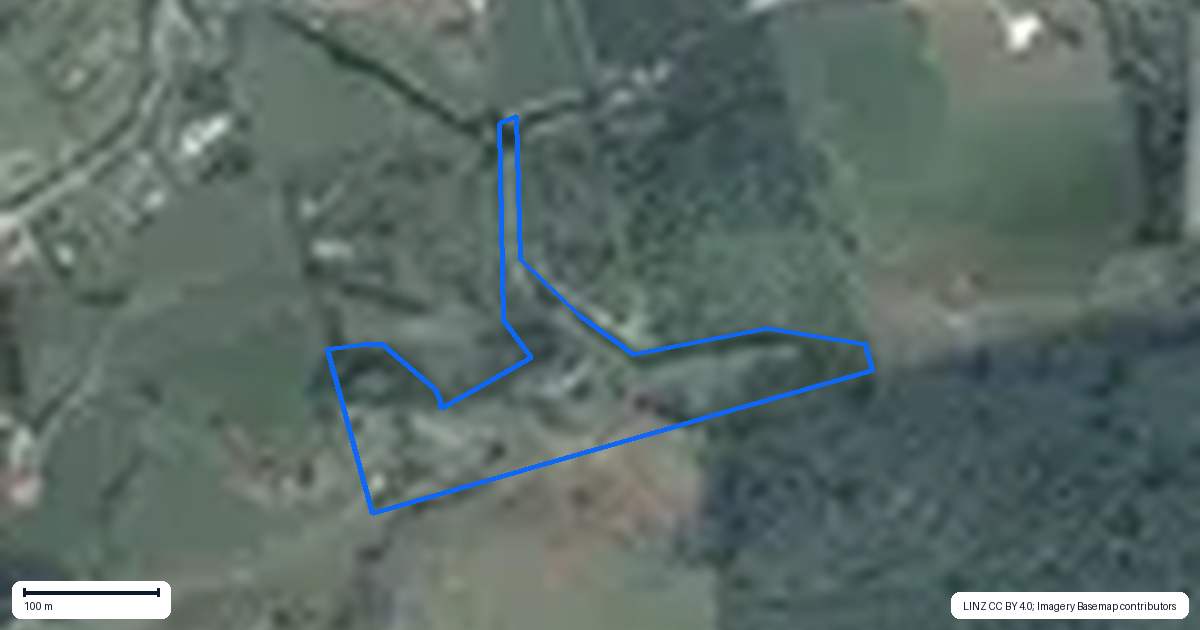 Property context map for 325C Rea Road, Tahawai