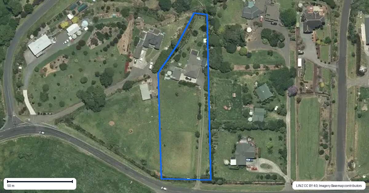 Property context map for 127 Kauaeranga Valley Road, Thames