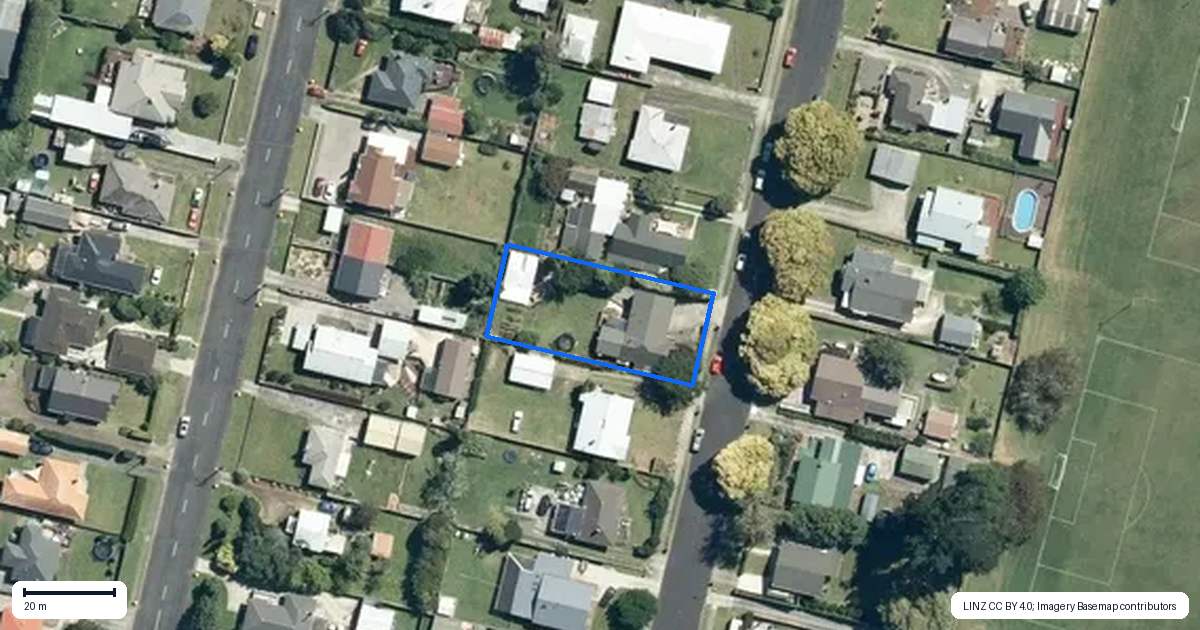 Property context map for 152 Raeburne Street, Te Awamutu