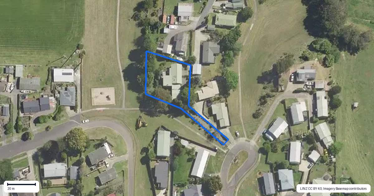 Property context map for 27 Hayward Court, Te Puke
