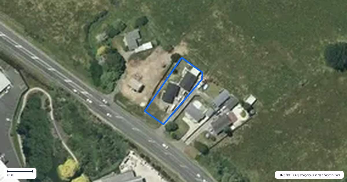 Property context map for 6261 Great South Road, Horotiu, Hamilton